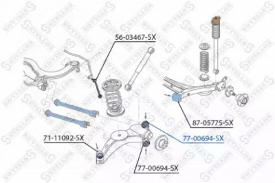 STELLOX 7700694sx -  Подвеска, рычаг независимой подвески колеса