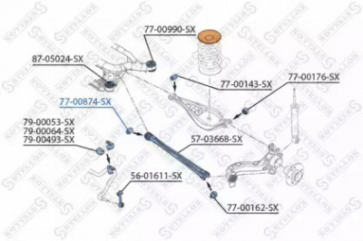 STELLOX 7700874sx -  Подвеска, рычаг независимой подвески колеса