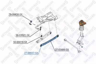 STELLOX 7700937sx -  Подвеска, рычаг независимой подвески колеса