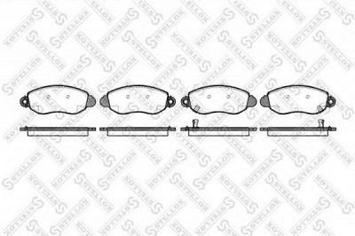 STELLOX 783002lsx -  Комплект тормозных колодок, дисковый тормоз