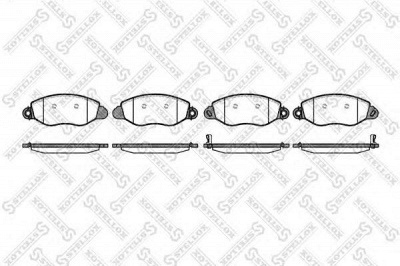 STELLOX 783012bsx -  Комплект тормозных колодок, дисковый тормоз