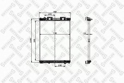 STELLOX 8103316sx -  Радиатор, охлаждение двигателя