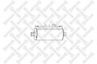 STELLOX 8203077sx -  Средний / конечный глушитель ОГ