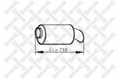 STELLOX 8203090sx -  Средний / конечный глушитель ОГ