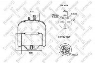 STELLOX 8400120sx -  Кожух пневматической рессоры