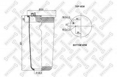 STELLOX 8400135sx -  Кожух пневматической рессоры