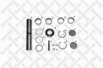 STELLOX 8416050sx -  Ремкомплект, шкворень поворотного кулака