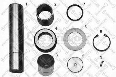 STELLOX 8416054sx -  Ремкомплект, шкворень поворотного кулака