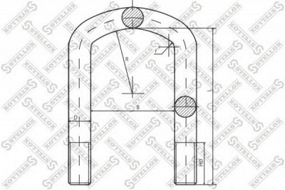 STELLOX 8464173sx -  Стремянка рессоры