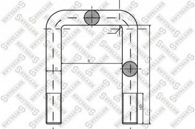 STELLOX 8464182sx -  Стремянка рессоры
