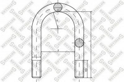 STELLOX 8464609sx -  Стремянка рессоры