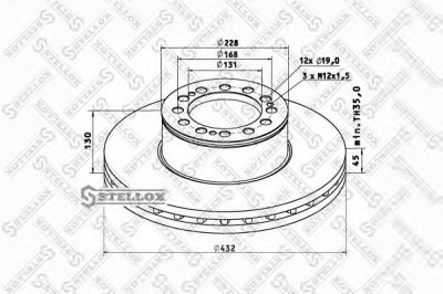 STELLOX 8500714sx -  Тормозной диск