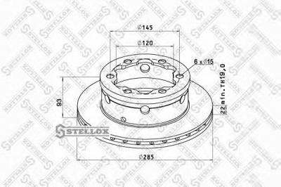 STELLOX 8500721sx -  Тормозной диск