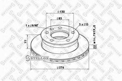 STELLOX 8500730sx -  Тормозной диск