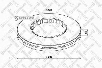 STELLOX 8500734sx -  Тормозной диск