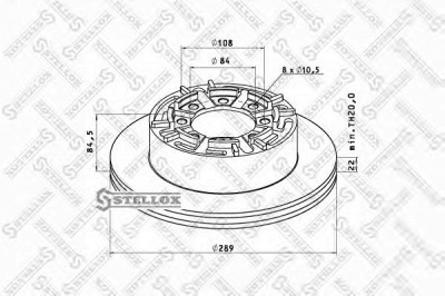 STELLOX 8500737sx -  Тормозной диск