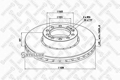 STELLOX 8500747sx -  Тормозной диск
