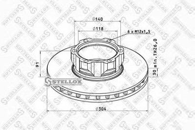 STELLOX 8500774sx -  Тормозной диск