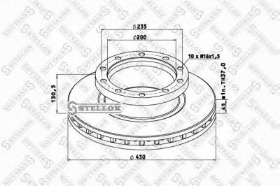 STELLOX 8500790sx -  Тормозной диск