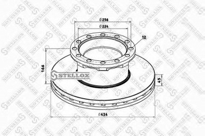 STELLOX 8500792sx -  Тормозной диск