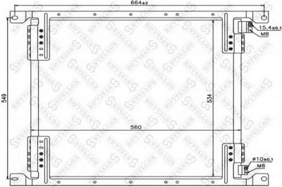 STELLOX 8728006sx -  Конденсатор, кондиционер