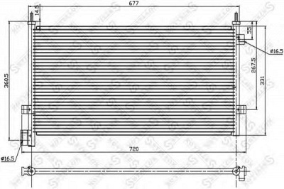 STELLOX 8728007sx -  Конденсатор, кондиционер