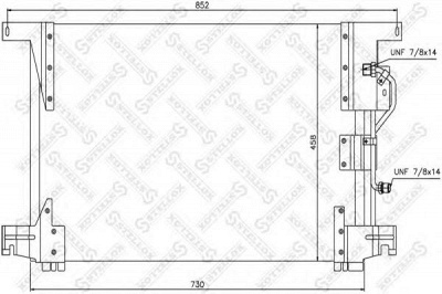 STELLOX 8739102sx -  Конденсатор, кондиционер