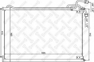 STELLOX 8739110sx -  Конденсатор, кондиционер