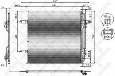 STELLOX 8739111sx -  Конденсатор, кондиционер