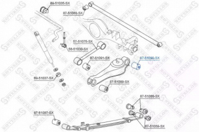 STELLOX 8751090sx -  Подвеска, рычаг независимой подвески колеса