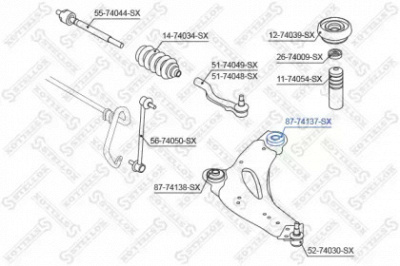 STELLOX 8774137sx -  Подвеска, рычаг независимой подвески колеса