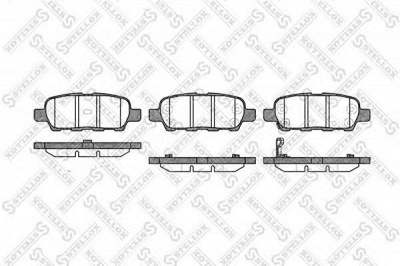 STELLOX 890012lsx -  Комплект тормозных колодок, дисковый тормоз