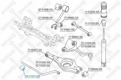 STELLOX 8951041sx -  Опора, стабилизатор