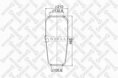 STELLOX 9008820sx - Кожух пневматической рессоры