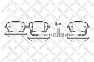 STELLOX 908002sx -  Колодки тормозные дисковые задниеие, комплект