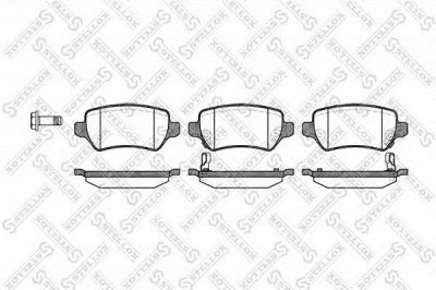 STELLOX 968002sx -  Комплект тормозных колодок, дисковый тормоз