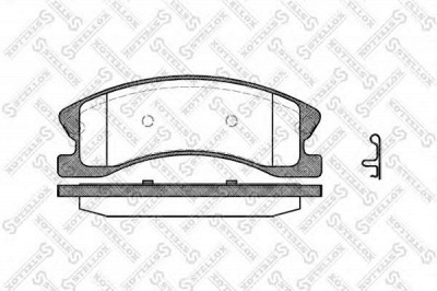 STELLOX 984002bsx -  Комплект тормозных колодок, дисковый тормоз