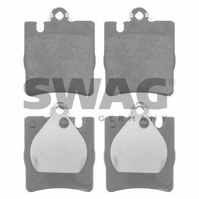 SWAG 10916149 -  Комплект тормозных колодок, дисковый тормоз