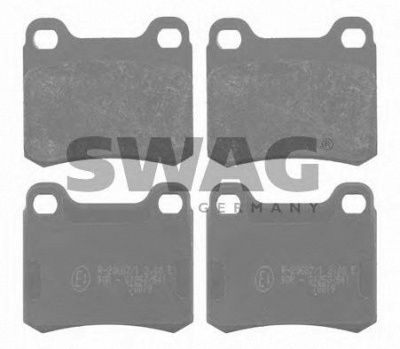 SWAG 10916156 -  Комплект тормозных колодок, дисковый тормоз