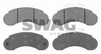 SWAG 10916250 -  Комплект тормозных колодок, дисковый тормоз