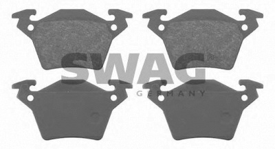 SWAG 10916255 -  Комплект тормозных колодок, дисковый тормоз