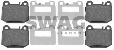 SWAG 10916437 -  Комплект тормозных колодок, дисковый тормоз