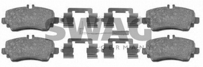 SWAG 10916439 -  Комплект тормозных колодок, дисковый тормоз