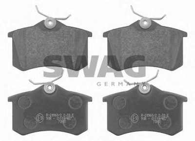 SWAG 30916146 -  Комплект тормозных колодок, дисковый тормоз