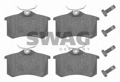 SWAG 30916344 -  Комплект тормозных колодок, дисковый тормоз