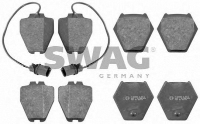 SWAG 30916456 -  Комплект тормозных колодок, дисковый тормоз