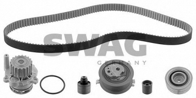 SWAG 30945116 -  Водяной насос + комплект зубчатого ремня