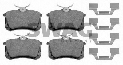 SWAG 32916406 -  Комплект тормозных колодок, дисковый тормоз