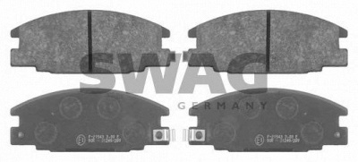 SWAG 40916323 -  Комплект тормозных колодок, дисковый тормоз