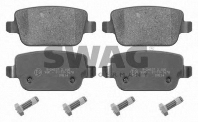 SWAG 50916642 -  Комплект тормозных колодок, дисковый тормоз